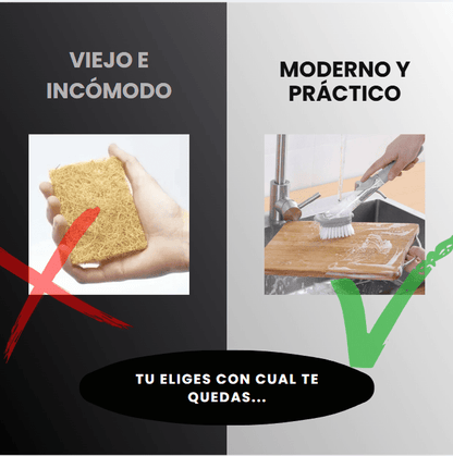 Cepillo con Dispensador Automático - Limpia sin perder tiempo