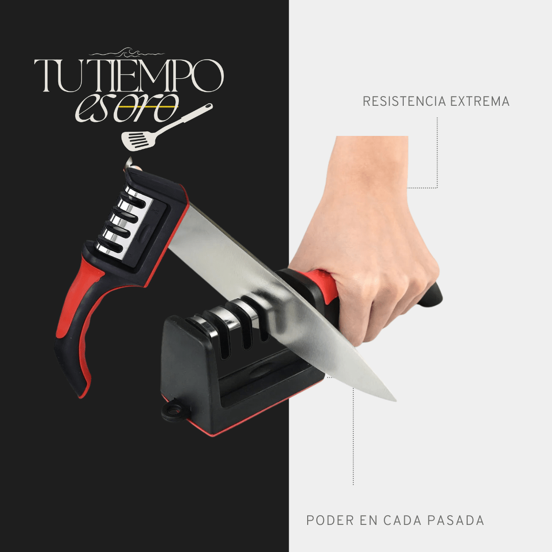 Afilador de Cuchillos Profesional - Corta como el primer día