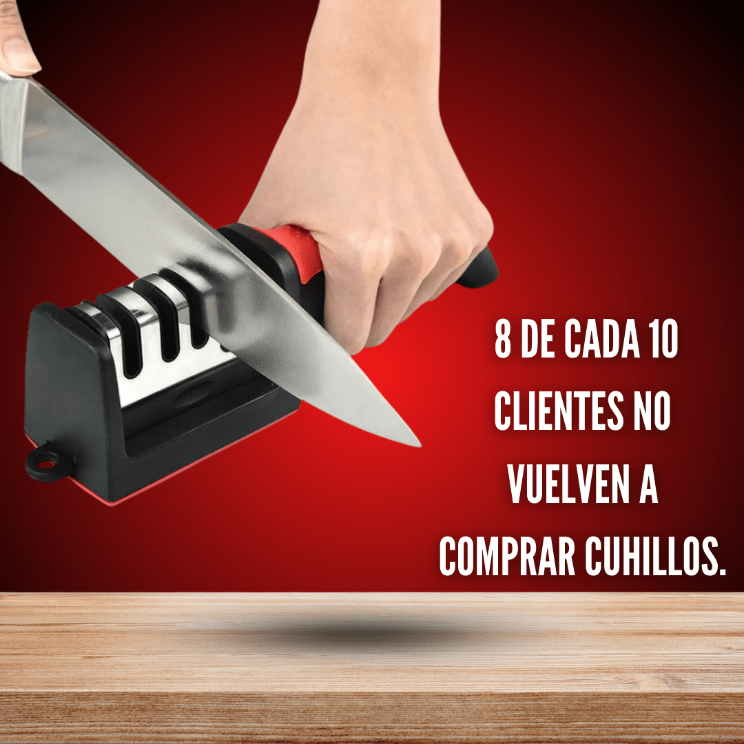 Afilador de Cuchillos Profesional - Corta como el primer día