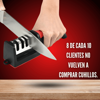 Afilador de Cuchillos Profesional - Corta como el primer día