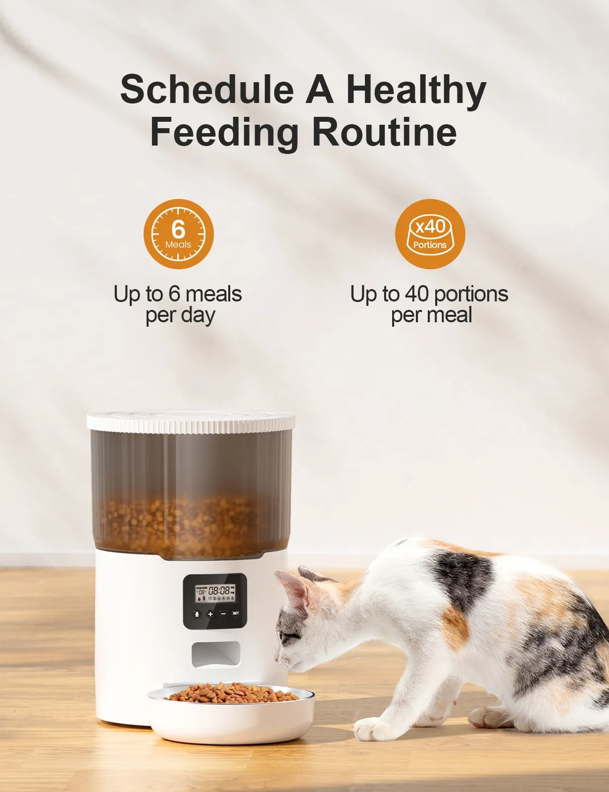 Alimentador Inteligente para Mascotas – Cat & Dog Smart Feeder